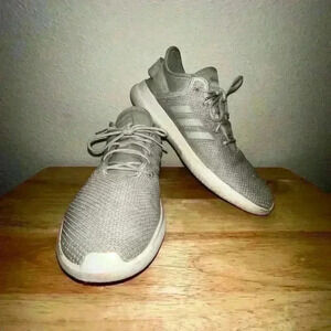 Adidas Women's Gray Memory Foam Lightweight Running Shoes - Size 8‎ Sneakers